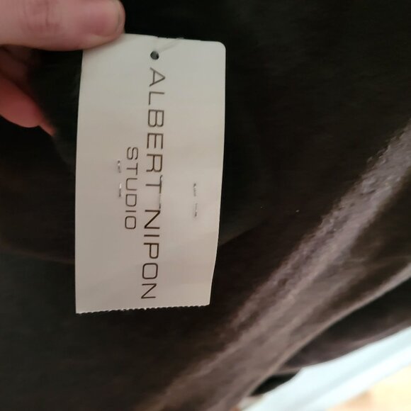 Albert Nipon Studio Womens Wool Coat With Hood Size 6 Charcoal Gray - Picture 2 of 5